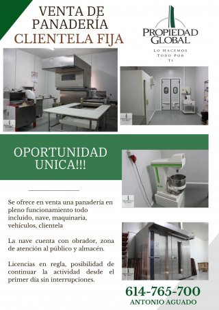 Venta de panaderia