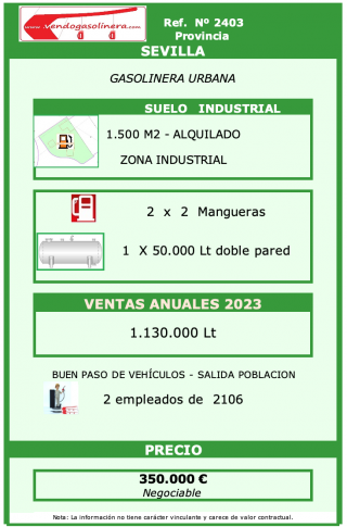 Gasolinera Industrial Sevilla - 2403