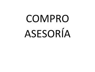 Compro Asesoría